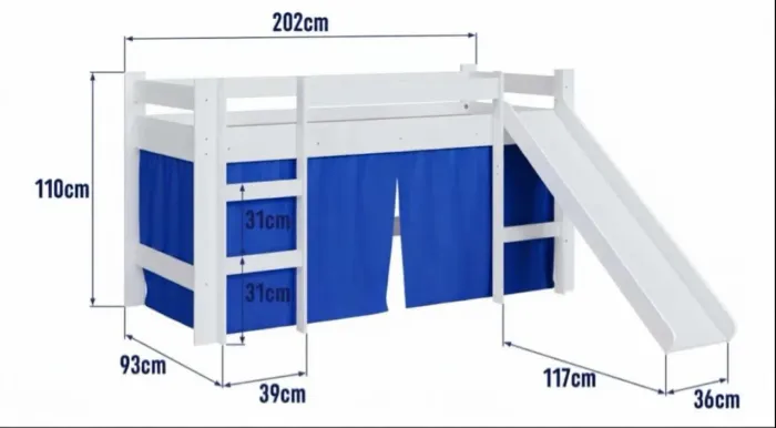Cama infantil escorregador