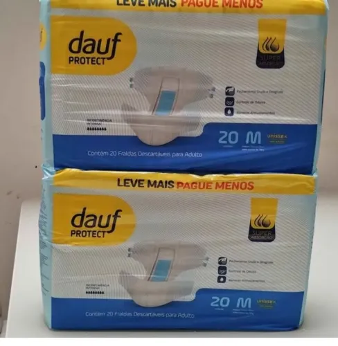 Frauda geriatrica M (cada) 8 pacotes disponivel