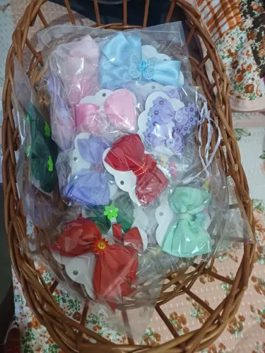 Materiais para laços de cabelo
