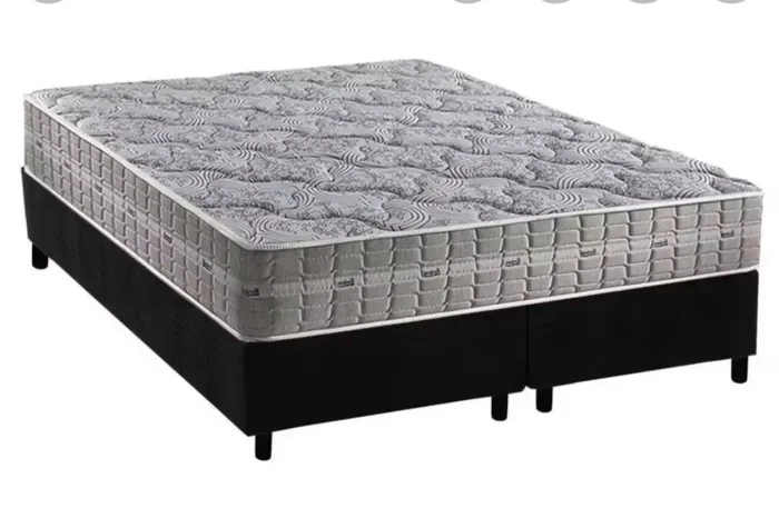 Cama Box Queen com Colchão Anjos 22cm Molas Ensacadas PROMOÇÃO