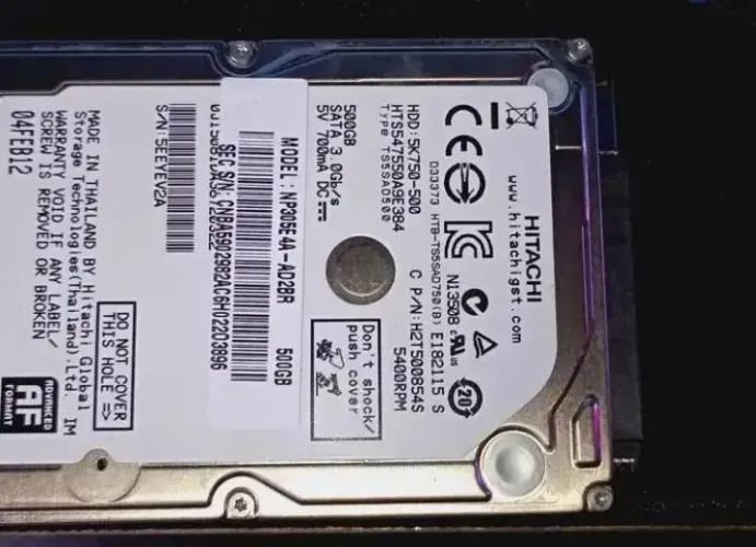 HD Hitachi 500Gb SATA Notebook e Desktop