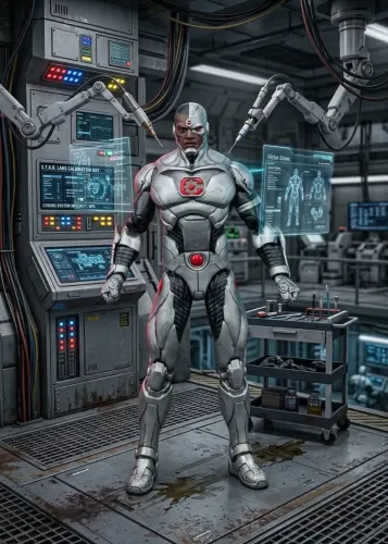 DC Incons - Figura de 6 polegadas da Liga da Justiça (Cyborg)