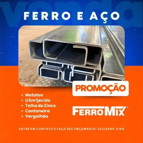 Ferragens para Construção - Ferro e Aço para Casa, Galpão e Estruturas metálicas