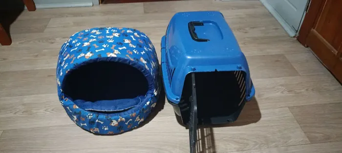 Caixa de transporte e casinha