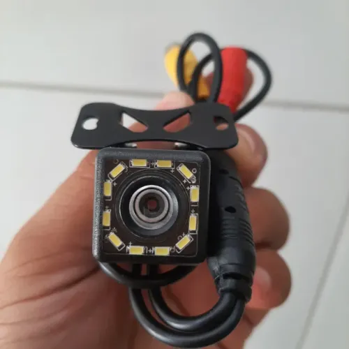 Câmera De Ré Automotiva Hd Visão Noturna Parachoque Colorida