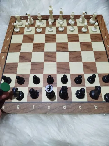 Jogo de Xadrez 3 em 1 Magnético Dobrável Luxo Madeira Tabuleiro 39x39 cm