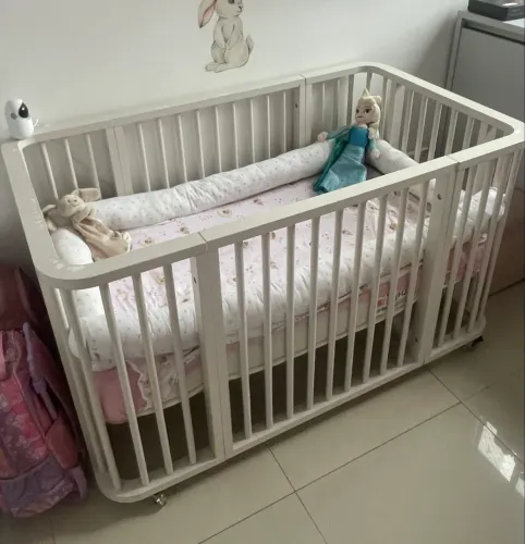BERÇO QUE VIRA CAMA - BRANCO