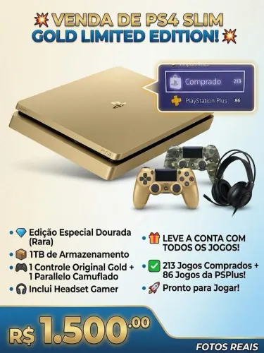 Ps4 slim gold 1 tb