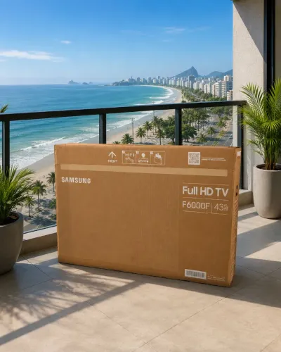Caixa de papelao para tv de 43 polegadas