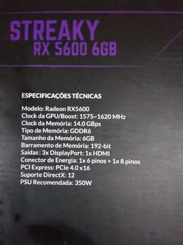 RX 5600 6GB MANCER STREAKY