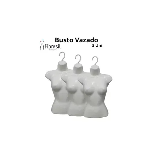 Cabide busto vazado silhueta giratório kit com 3