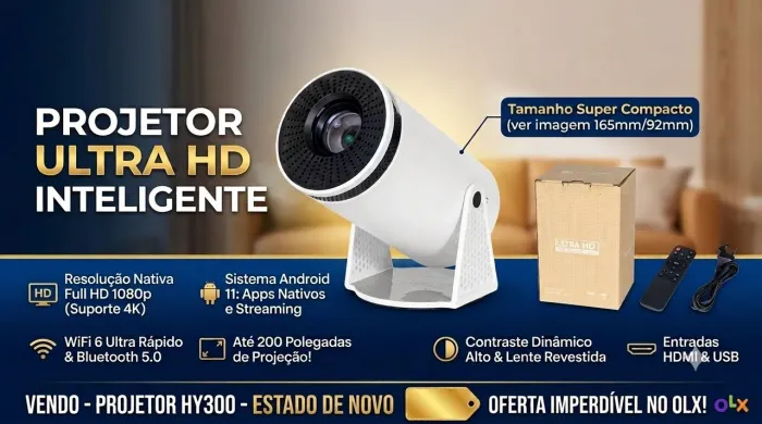 Projetor hy300 novo