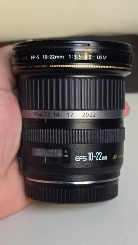 LENTE CANON EFS 10-22MM ULTRASONIC ESTADO DE ZERA