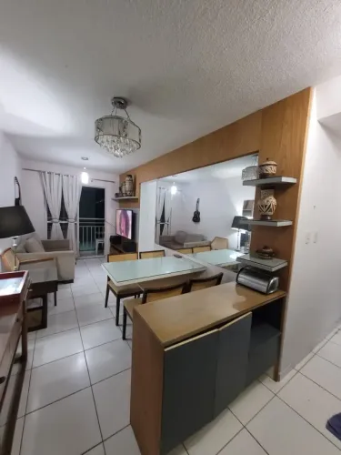 CONDOMINIO BOSQUE VILLE - APARTAMENT COM 3 QUARTOS MOBILIADO COM VAGA DE GARAGEM E AREA DE
