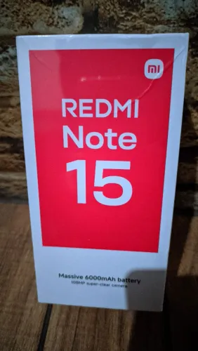 Xiaomi Redmi Note 15 4G câmera 108mp tela curva bateria 6000mah lacrado na caixa 