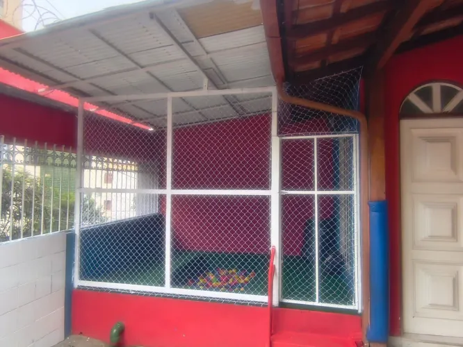 Rede proteção  piscina bolinha escola infantil 