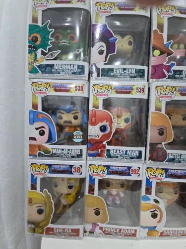 Coleção funko pop master of the universe heman 12 bonecos originais 