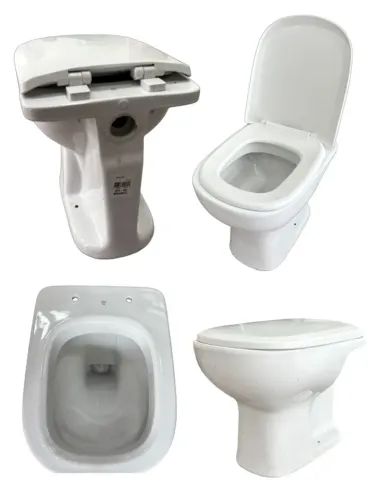Bacia Convencional Icasa Etna Branca + Assento PP Soft Close 