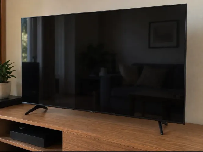 TV Samsung QLED 50- COM DEFEITO - liga e tem som, mas não dá imagem