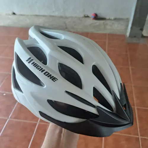 Capacete adulto para ciclismo High One branco, tamanho M