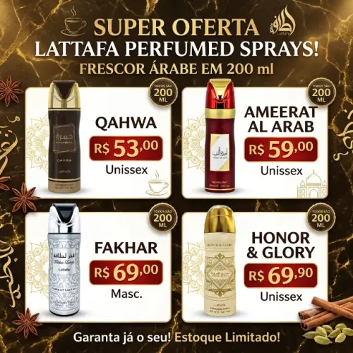 Perfume Spray Lattafa 200ml Desodorante