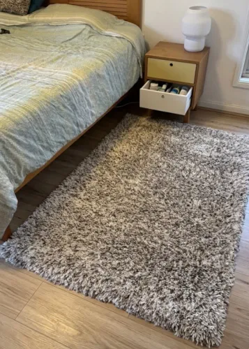 Tapete peludo de qualidade
