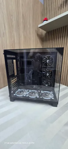 Gabinete Gamer Rise Mode Galaxy Full Glass ATX Lateral e Frente de Vidro Temperado