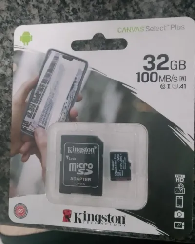 Cartão de memória SD [NOVO] + adptador 32 Gb Kingston