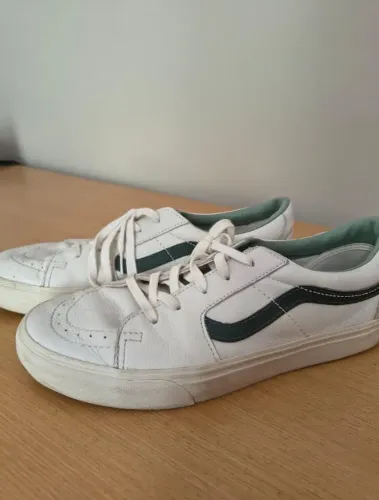 Tenis Vans Sk8Low de COURO!