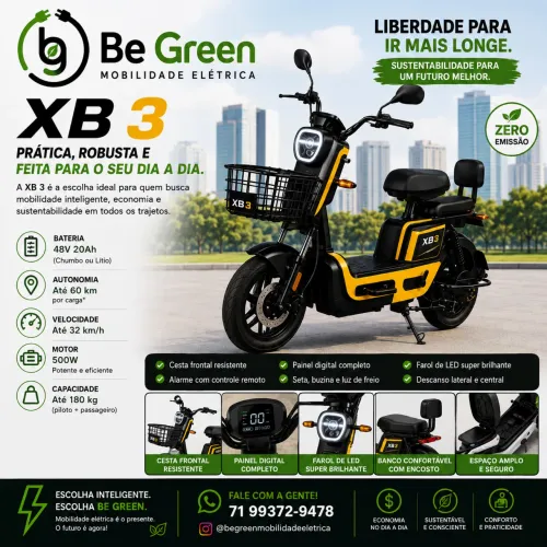 XB-3 600w Mobilidade elétrica várias cores
