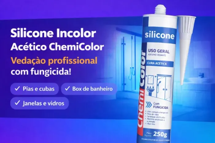 SILICONE 250G ACETICO BRANCO CHEMICOLOR 
