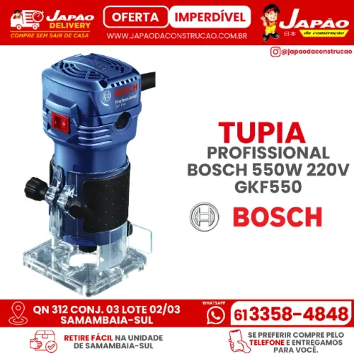 Tupia Profissional Bosch 550W 220V GKF550