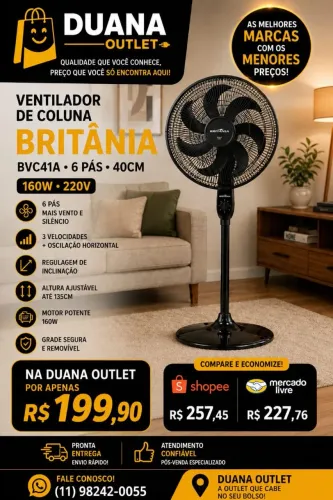 Ventilador de Coluna Britânia