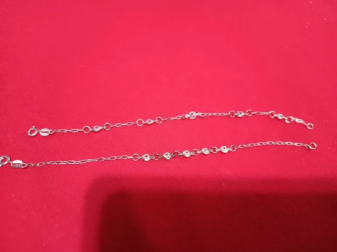 2 pulseiras em prata 925 / 18cm Novas