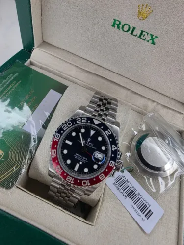 Relogio Rolex NOVO GMT Pepsi + Cartao NFC + CAIXA SUPER