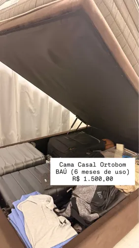 Cama Casal Baú Ortobom