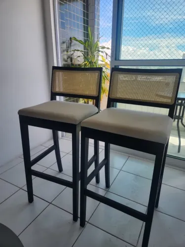 Conjunto 2 Banquetas com Encosto