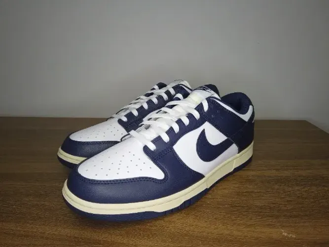 Tenis Nike Dunk Low Midnight Navy and White