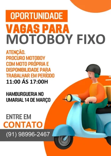 Vaga motoboy 