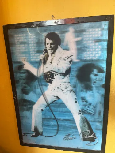 Poster 3D Show Elvis Presley 50x70cm com70x50 Moldura