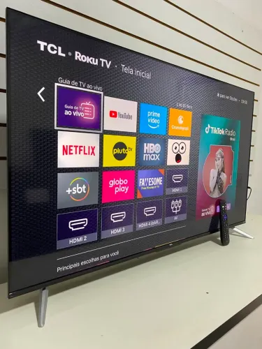 TV TCL ROKU TELA INFINITA 50 POLEGADAS SMART WIFI COMPLETA 4K