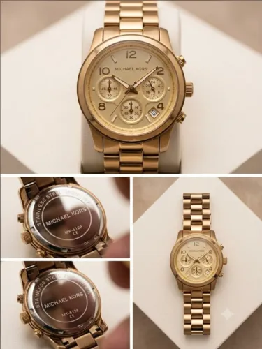 Relógio Michael Kors Feminino Dourado/Rose MK-5128 Original - Impecável