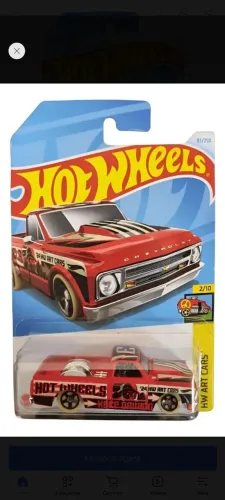 Hotwheels 67 Chevy C10 vermelha