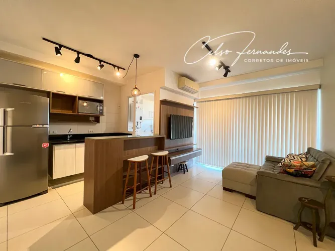 Belíssimo Studio 50 m² para Locação com vista ao mar na Ponta da Praia - Santos - SP