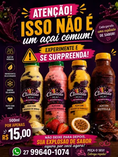 Açaí na garrafinha 