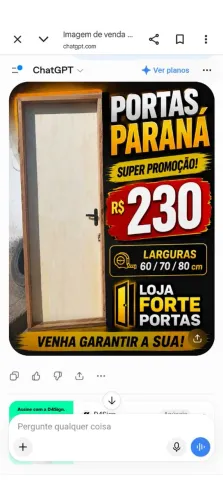 Portas em promoção