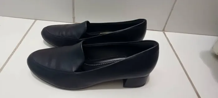 Sapato preto mocassim piccadilly Confort