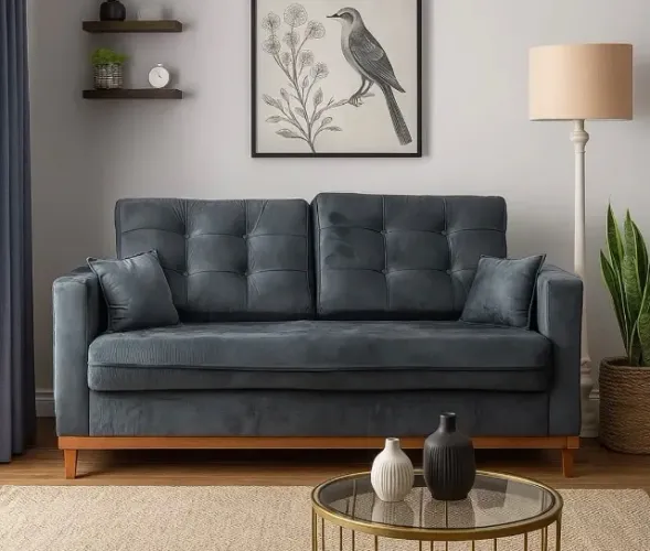 Sofá Malibu Comfort 180cm 2 Lugares em Veludo