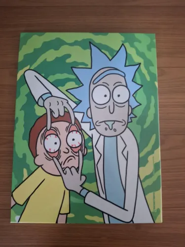 Quadro Rick and Morty De Metal
