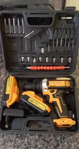 Parafusadeira 48v Com Duas Baterias
